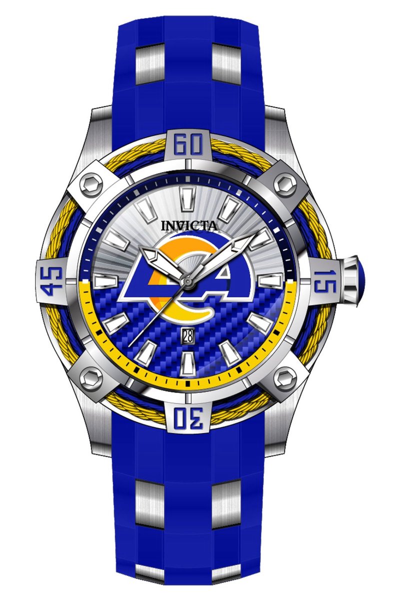 Invicta NFL - Los Angeles Rams 43324 Quartz Herenhorloge - 52mm