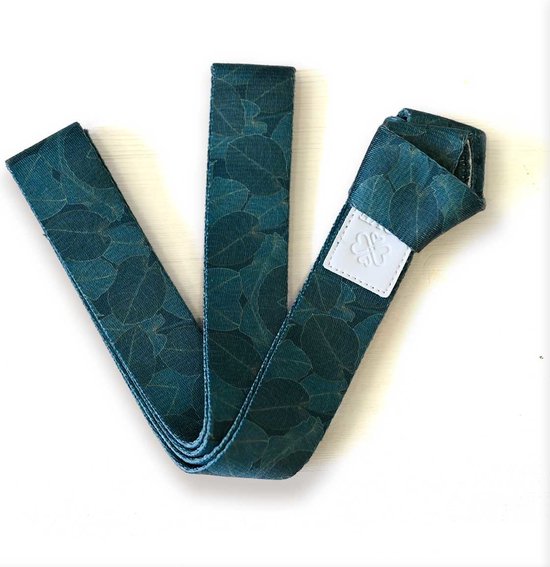 Love Generation - Yogamat Draagriem - Green Leaves van Love Generation — afbeelding 3