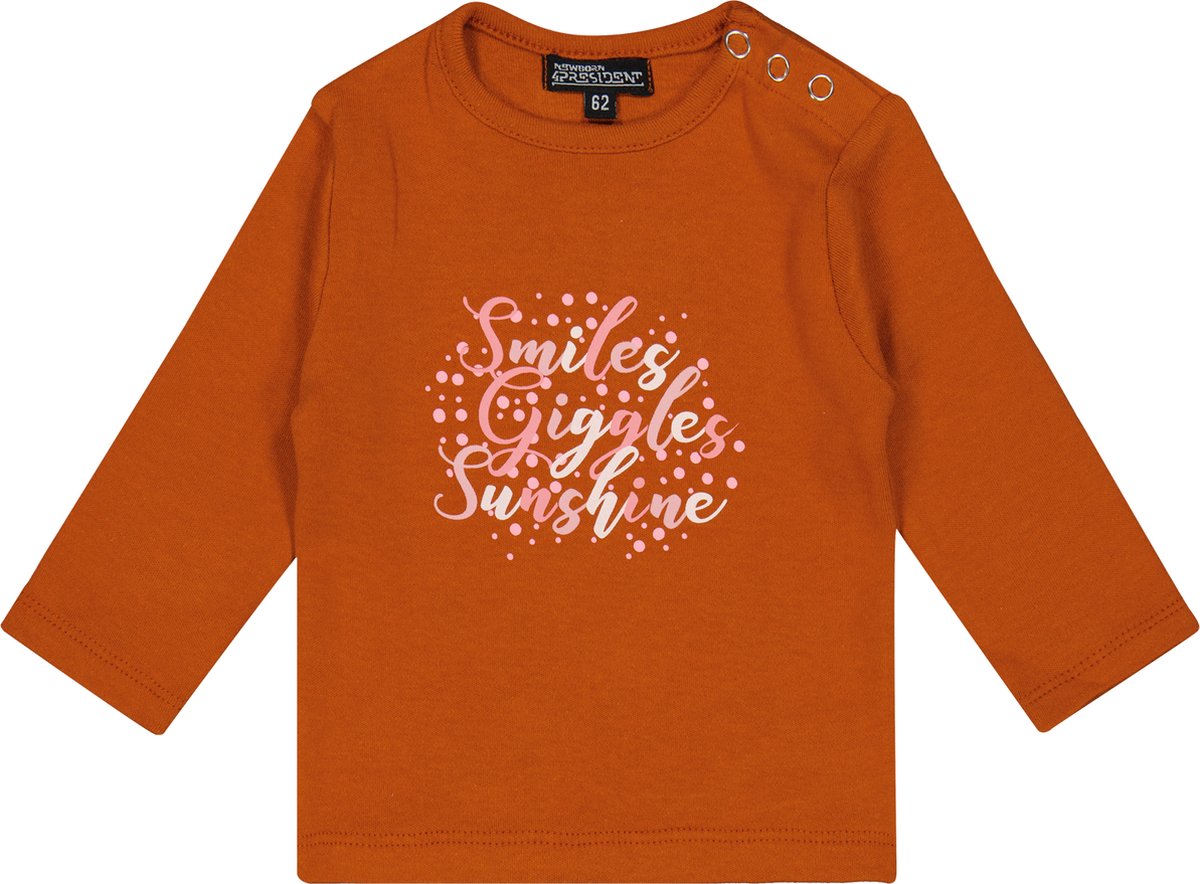 4PRESIDENT Newborn T-shirt - Spice Route - Maat 50 - Baby T-shirts - Newborn kleding