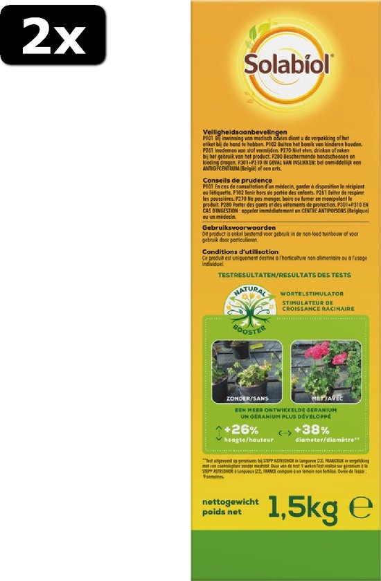 Plant fertiliser Solabiol Sofruy15 Fruity 1,5 Kg main image 1