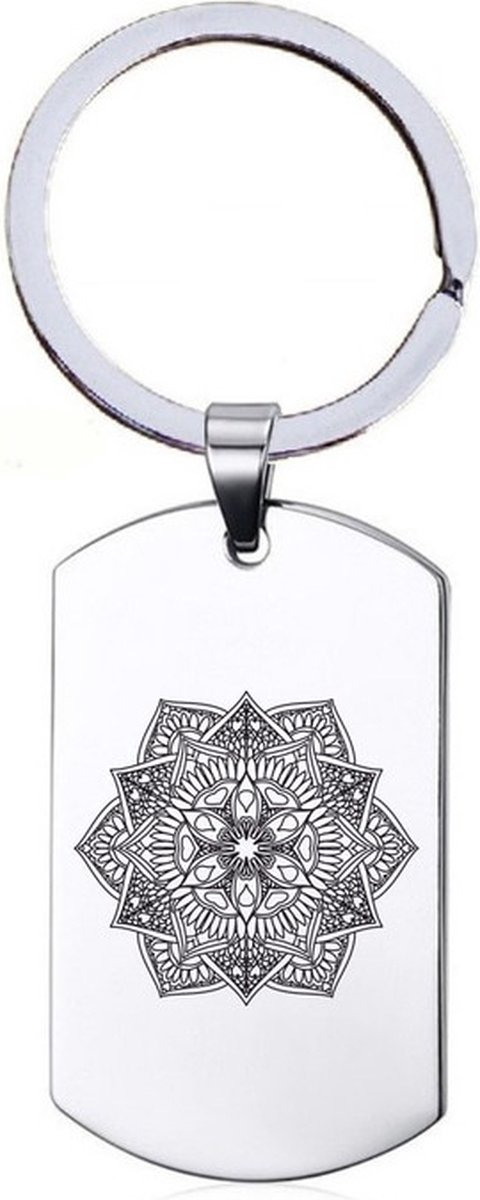 Sleutelhanger RVS - Mandala