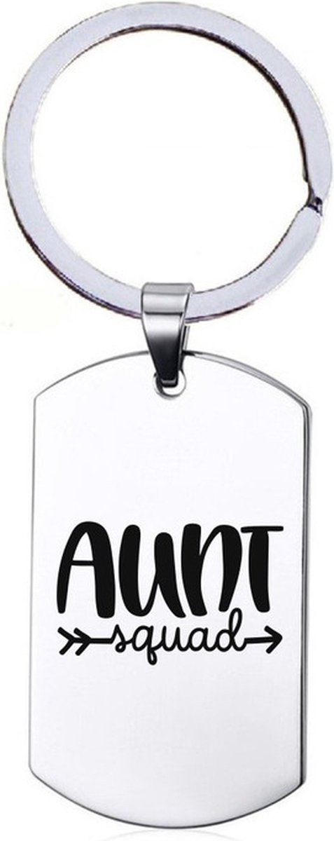 Sleutelhanger RVS - Aunt Squad