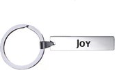 Sleutelhanger Met Naam - Joy - RVS