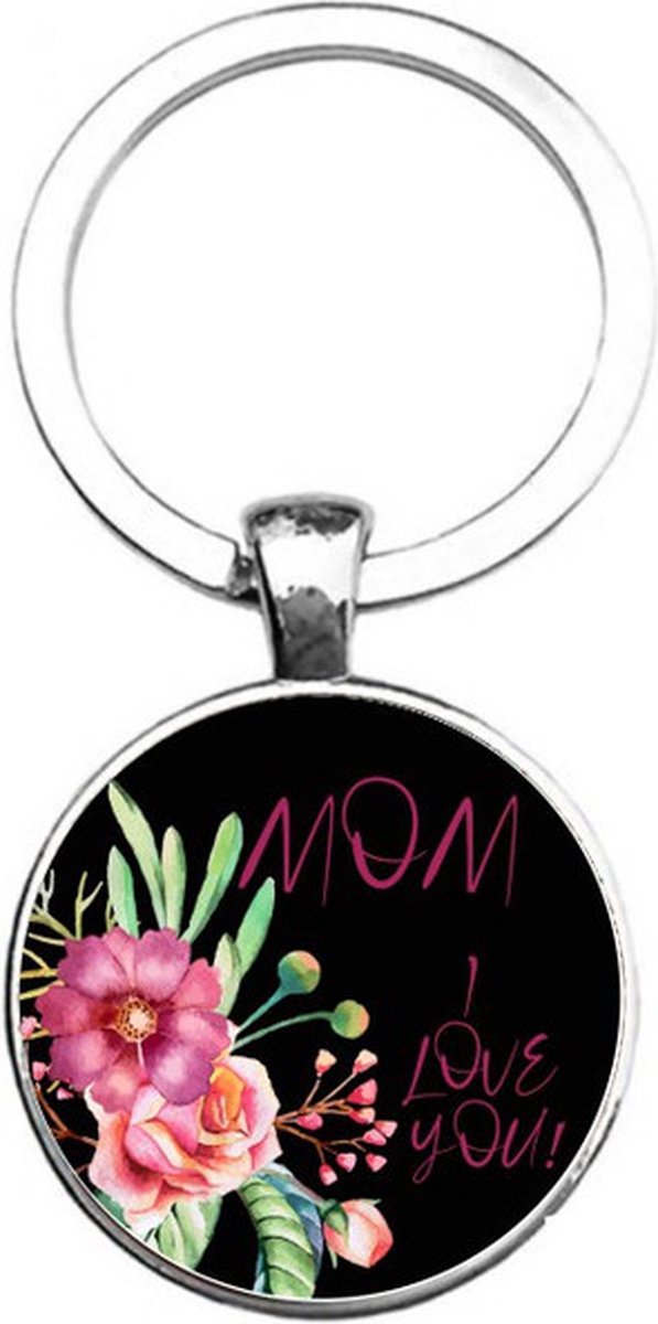 Sleutelhanger Glas - Mom