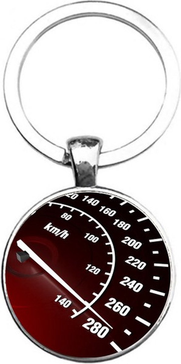 Sleutelhanger Glas - Km Teller