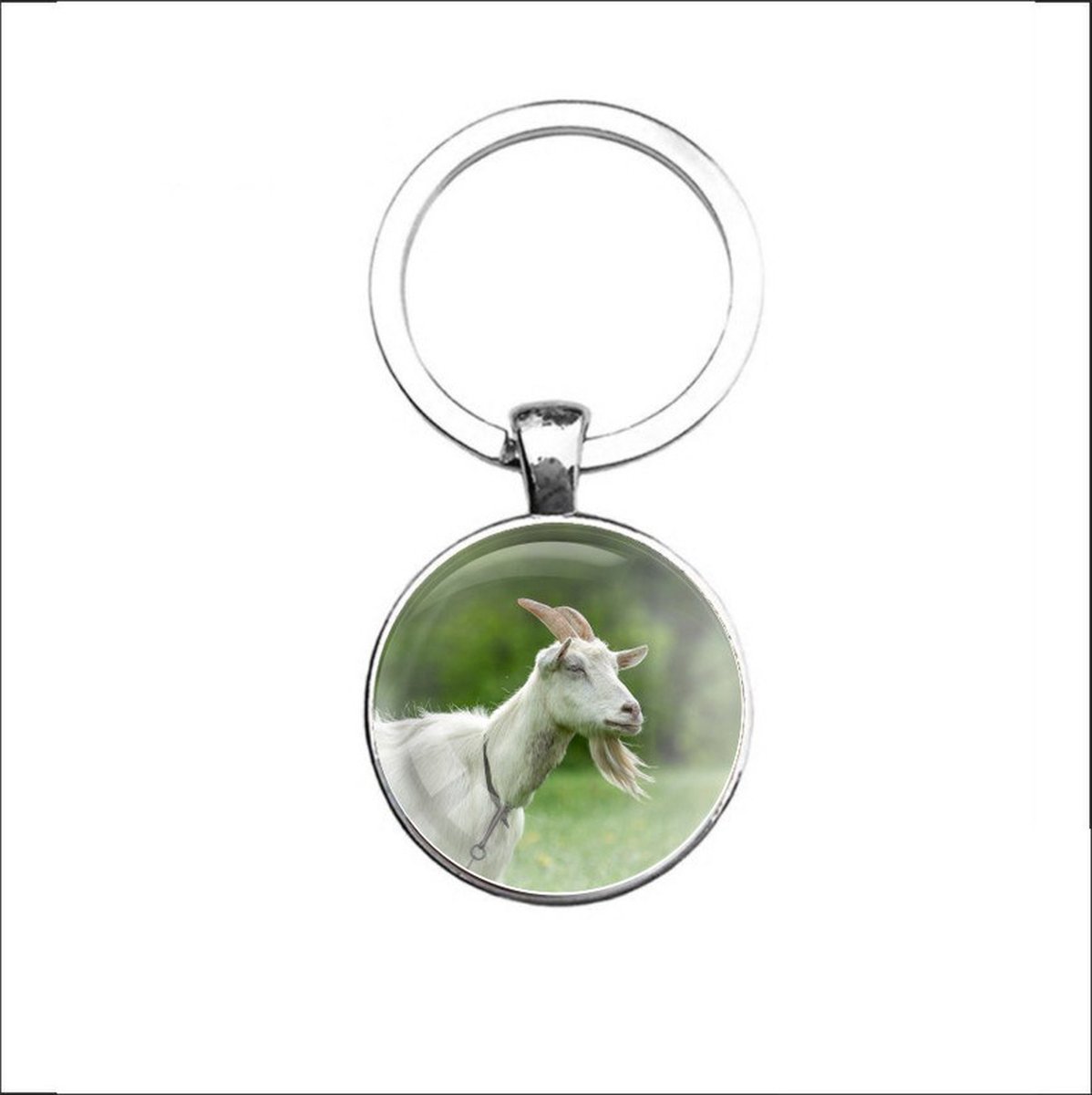 Sleutelhanger Glas - Geit