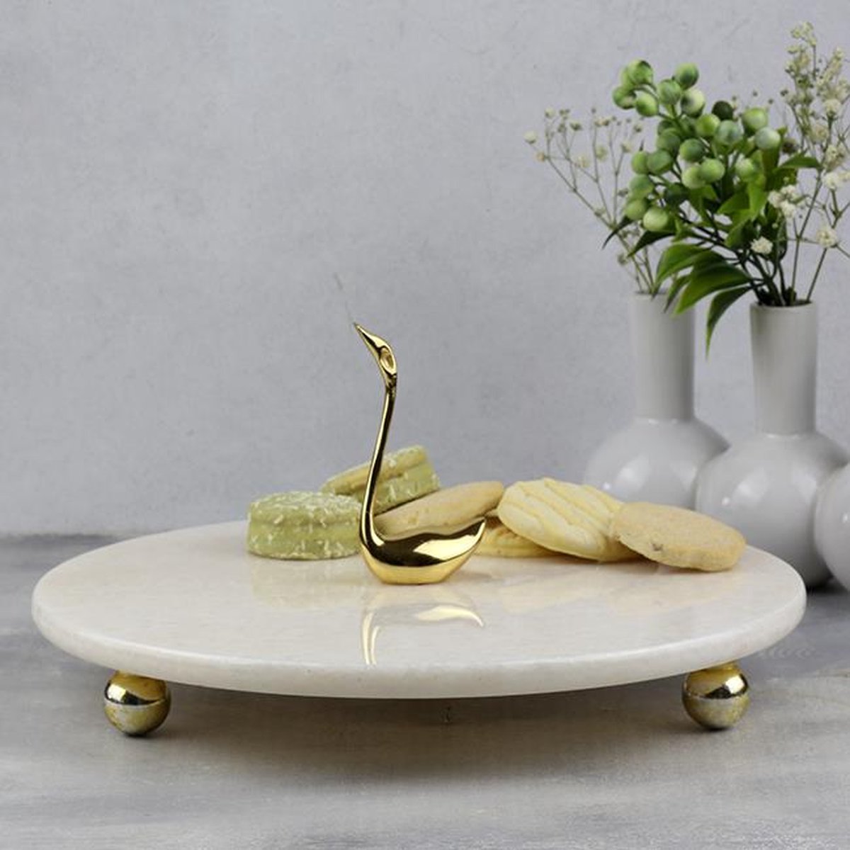 Assiettes De Service En Cœur - 5 Plateaux Plastique Avec Support - Idéal Fête, Mariage, Goûter