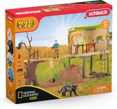 schleich WILD LIFE - Het Avonturenstation - Kinderspeelgoed - Wilde Dieren uit de Jungle - 68 Onderdelen, 5 Dieren