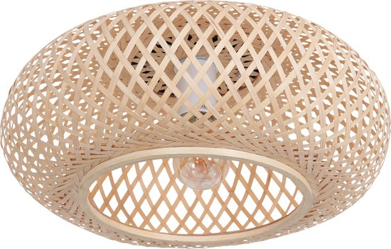 Anne Light & home - Plafonnier Maze Ø 42 cm bambou beige