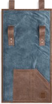 Knit Factory Dax Pocket - Wandkleed - Armleuning Organizer - Opbergzak voor bank - Jeans - 100x50 cm