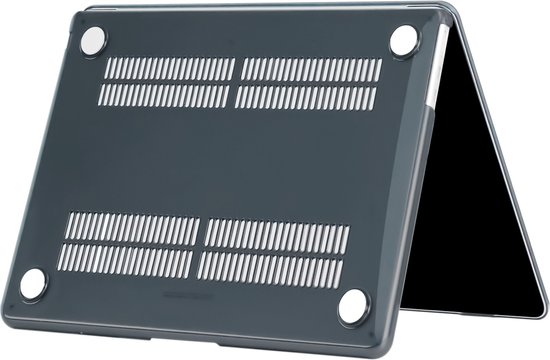 Lunso - housse de protection - MacBook Air 13 pouces M2 (2022) - Zwart Brillant