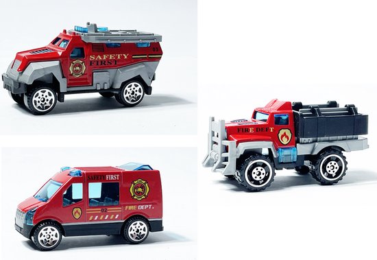 Speelgoed mini auto's set 8 stuks - model auto's Diecast - mini alloy voertuigen set van Artikelnummer123 — afbeelding 5