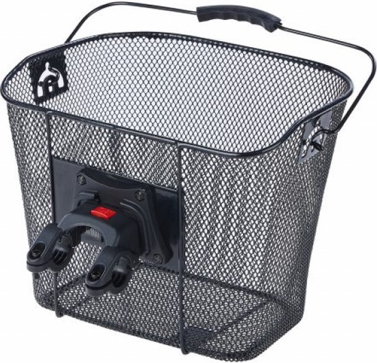 KLICKfix KF880TS Twist Fietsmand voor volwassenen, uniseks, zilver, effen