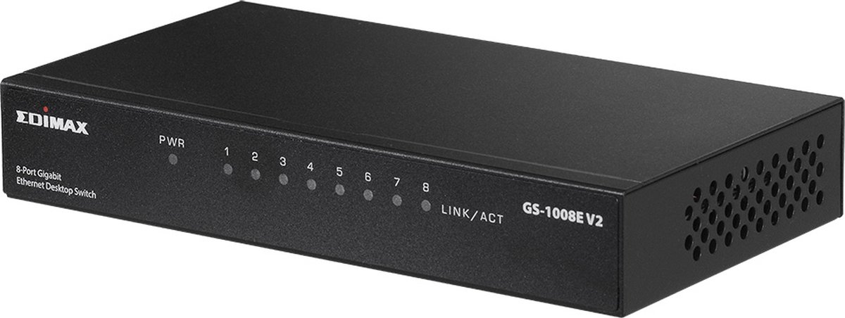 GS-1008E V2 Gigabit Ethernet Switch met 8 poorten