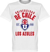 Universidad de Chile Established T-Shirt - Wit - 4XL