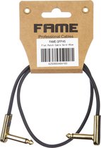 Fame GFP/45 Patch Cable Flat 450mm (Black) - Kabel
