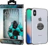 Atouchbo iPhone X en Xs Hoesje Transparant met Ring en Magneet