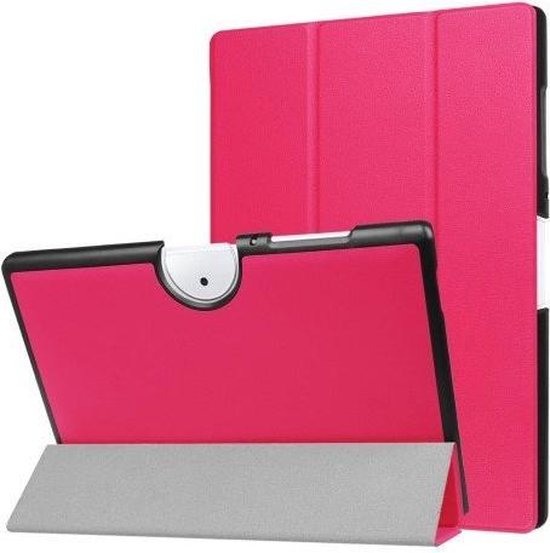 LiuShan Hülle Für Acer Iconia One 10 B3-A40 – PU Leder Case Mit Ständerfunktion, Schwarz