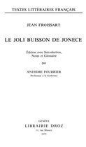 Textes littéraires français - Le joli buisson de Jonece