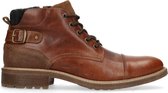 Sacha - Heren - Cognac veterboots met gespje - Maat 45