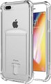 Shock case met pashouder geschikt voor Apple iPhone 7 Plus / geschikt voor Apple iPhone 8 Plus
