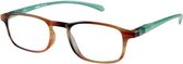 Lookofar Leesbril Le-0192c Belle Havanna Bruin/aqua Sterkte +2.50