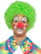 SMIFFY'S - Kleurrijk neon clown strikje voor volwassenen