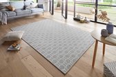 Modern vloerkleed Novalie - grijs/creme 200x290 cm