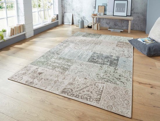 KAYOOM Vloerkleed Voor Binnen En Buiten Indonesia Sulawesi Zilver 120x170 Cm