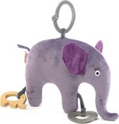 Smallstuff Rammelaar Olifant 36 Cm Paars