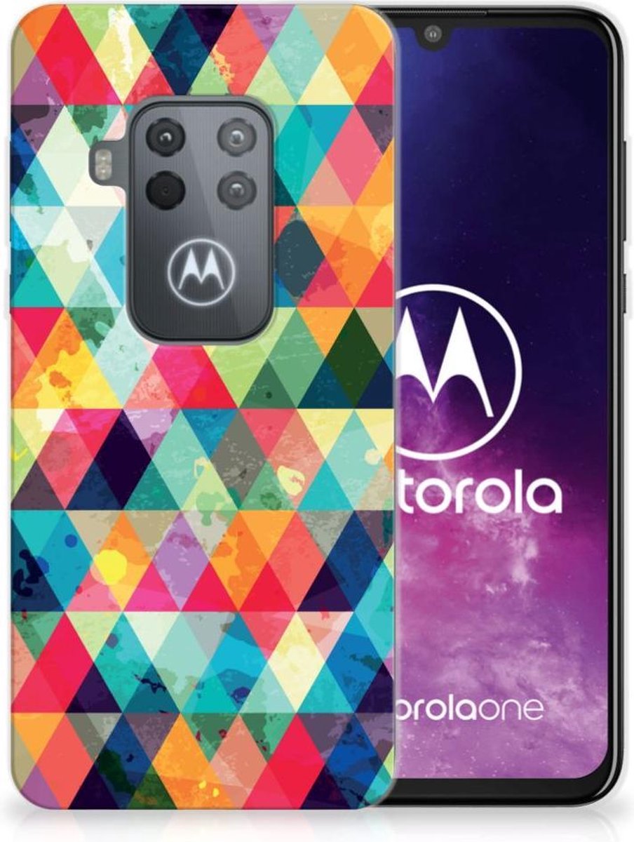 Motorola One Zoom TPU bumper Geruit