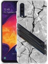 Galaxy A50 Hoesje Marble Wood - Designed by Cazy
