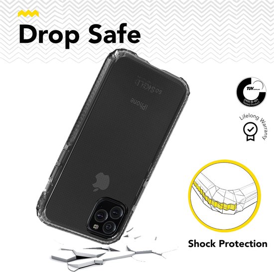 SoSkild iPhone 11 Pro Hoesje Defend Heavy Impact - Smokey Grey