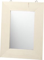 Lijst met spiegel, afm 20,8x15,9 cm, dikte 0,6 cm, 1 stuk