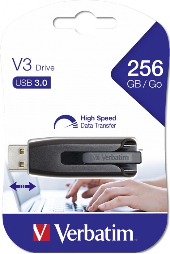 Verbatim Store'n'go V3 256GB - USB-Stick / Zwart | bol.com