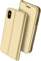 iPhone X/XS hoesje - Dux Ducis Skin Pro Book Case - Goud