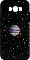 ADEL Siliconen Back Cover Softcase Hoesje voor Samsung Galaxy J7 (2016) - Heelal Universum