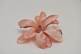 Kunstbloemen En Overige - Iced Magnolia Head W/clip Reims 13cm Peach