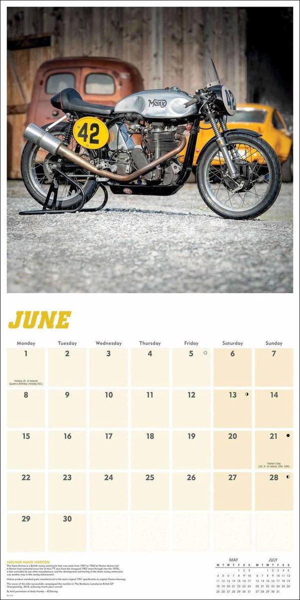 British Motorbikes Kalender 2020