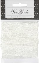 Creotime Lint 5 M 10 Mm Witte Glitter