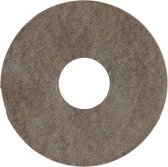 Zelfkl. rozet (17 mm) beton gepol. donker (10 st.)