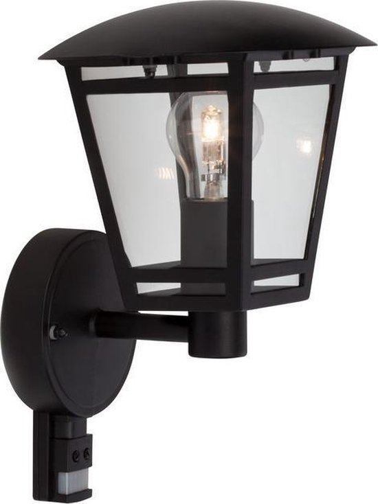 Brilliant RILEY - Buiten wandlamp met bewegingssensor - Zwart