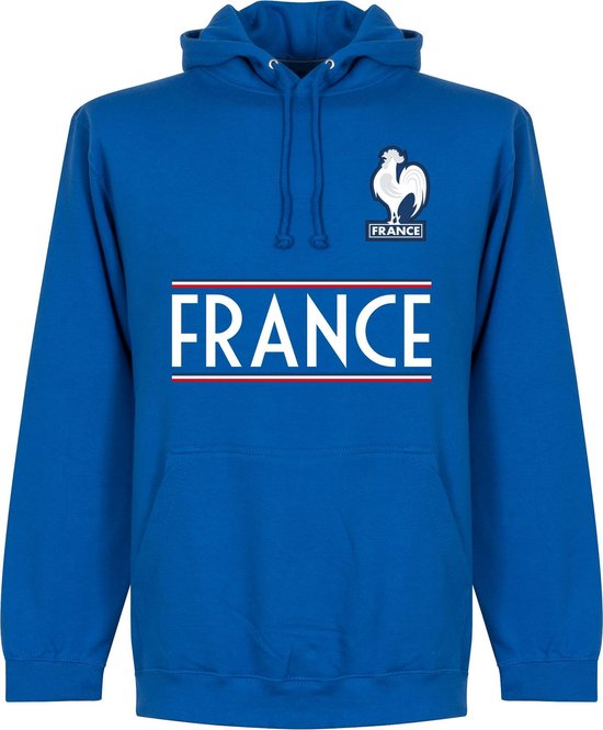 Frankrijk Team Hoodie - Blauw - XL