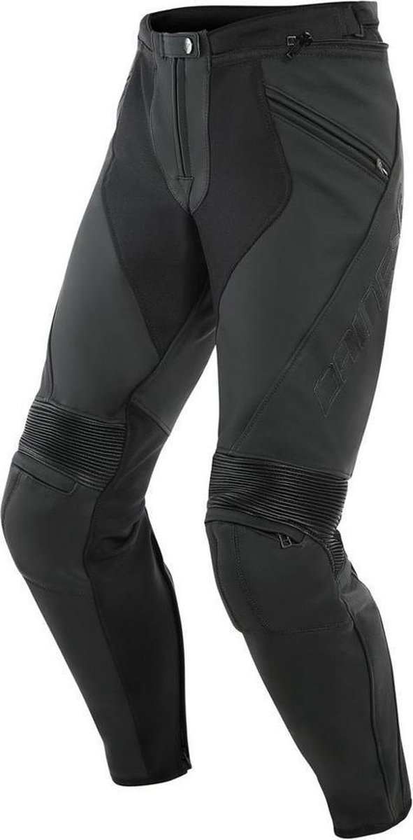 Dainese Pony 3 S/T Black Matt Leather Motorcycle Pants 25