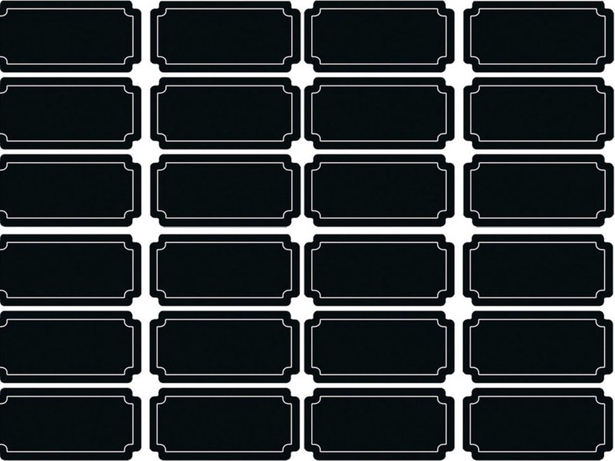36 Pièces Craie Stickers Ardoise Autocollant tableau noir étiquettes