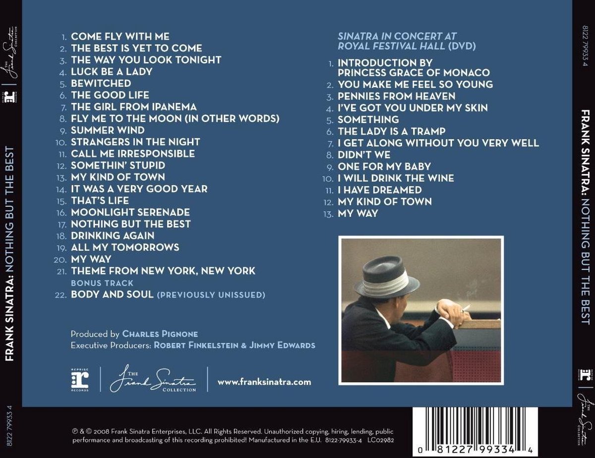 Nothing But The Best + DVD, Frank Sinatra CD (album) Muziek
