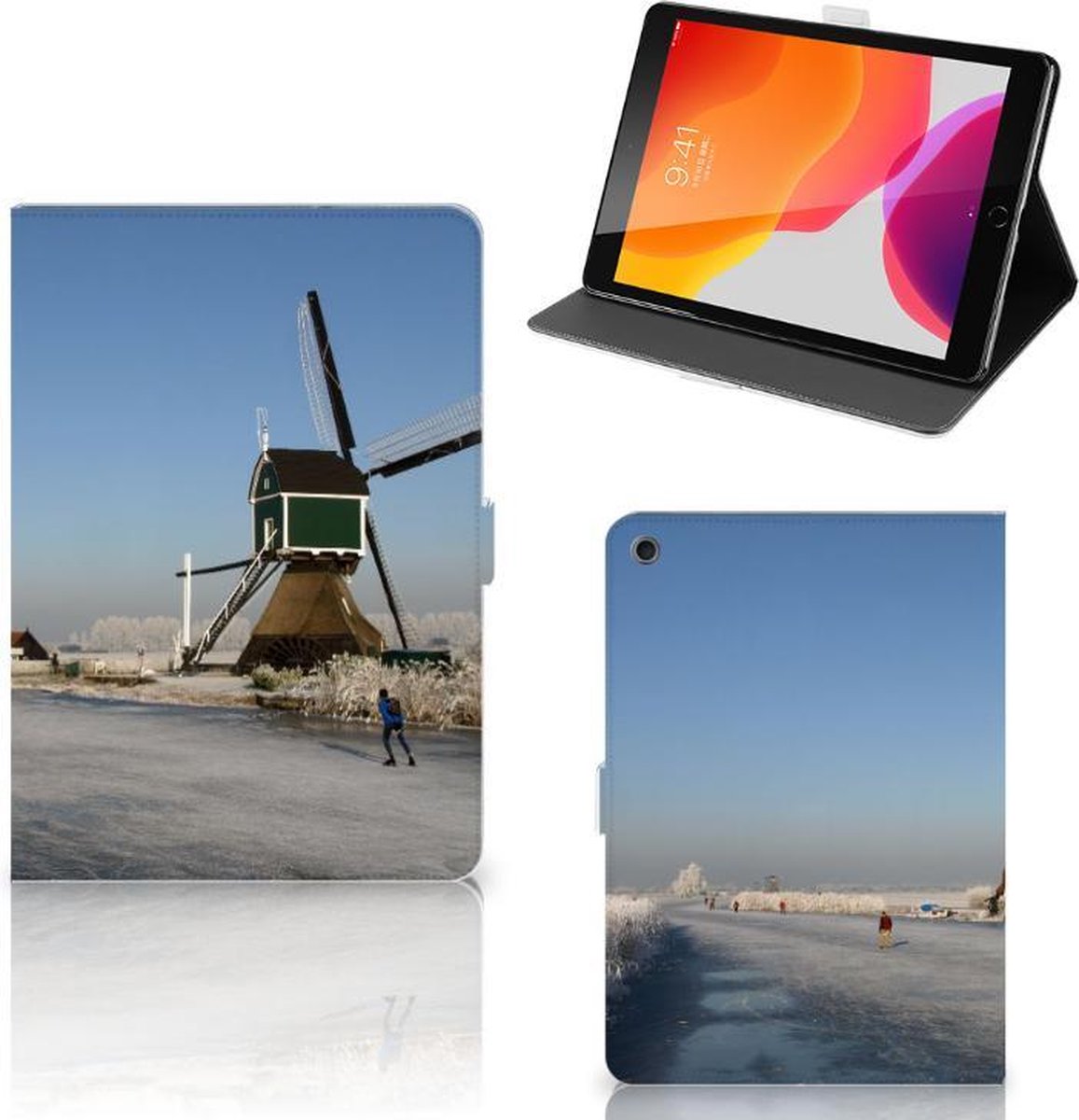 iPad 10.2 2019 | iPad 10.2 2020 | 10.2 2021 Tablet Flip Case Schaatsers