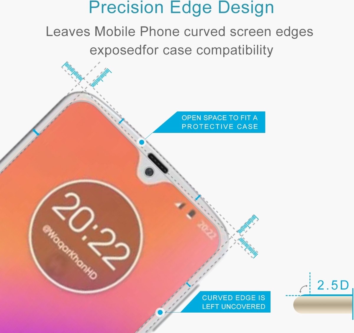 Mobigear Screenprotector geschikt voor Motorola Moto G7 Plus Glazen | Mobigear Screenprotector - Case Friendly