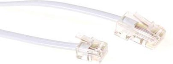 Advanced Cable Technology UTP-kabels Modulaire telefonie kabel RJ-11 -  RJ-45 wit | bol.com