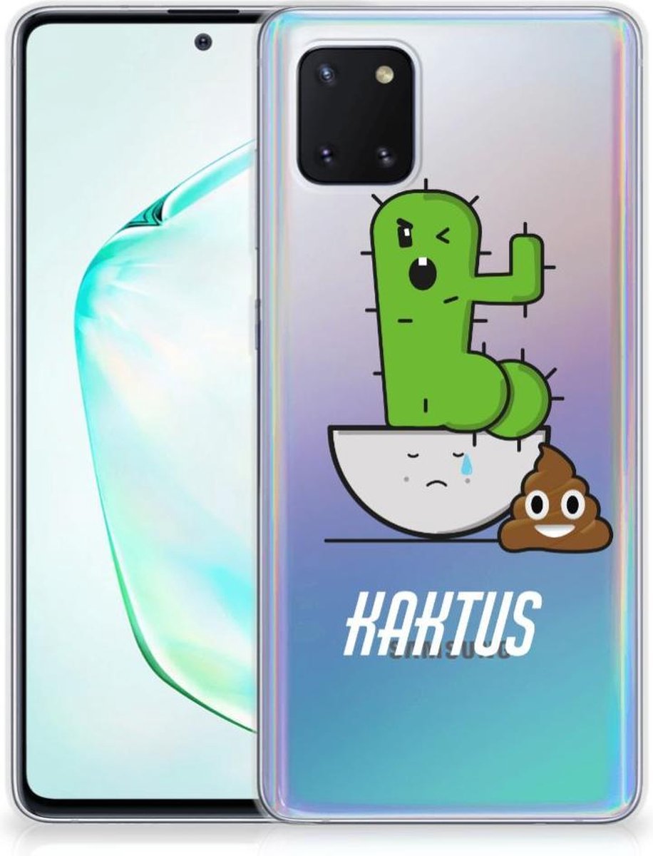 Samsung Galaxy Note 10 Lite Telefoonhoesje met Naam Cactus Poo